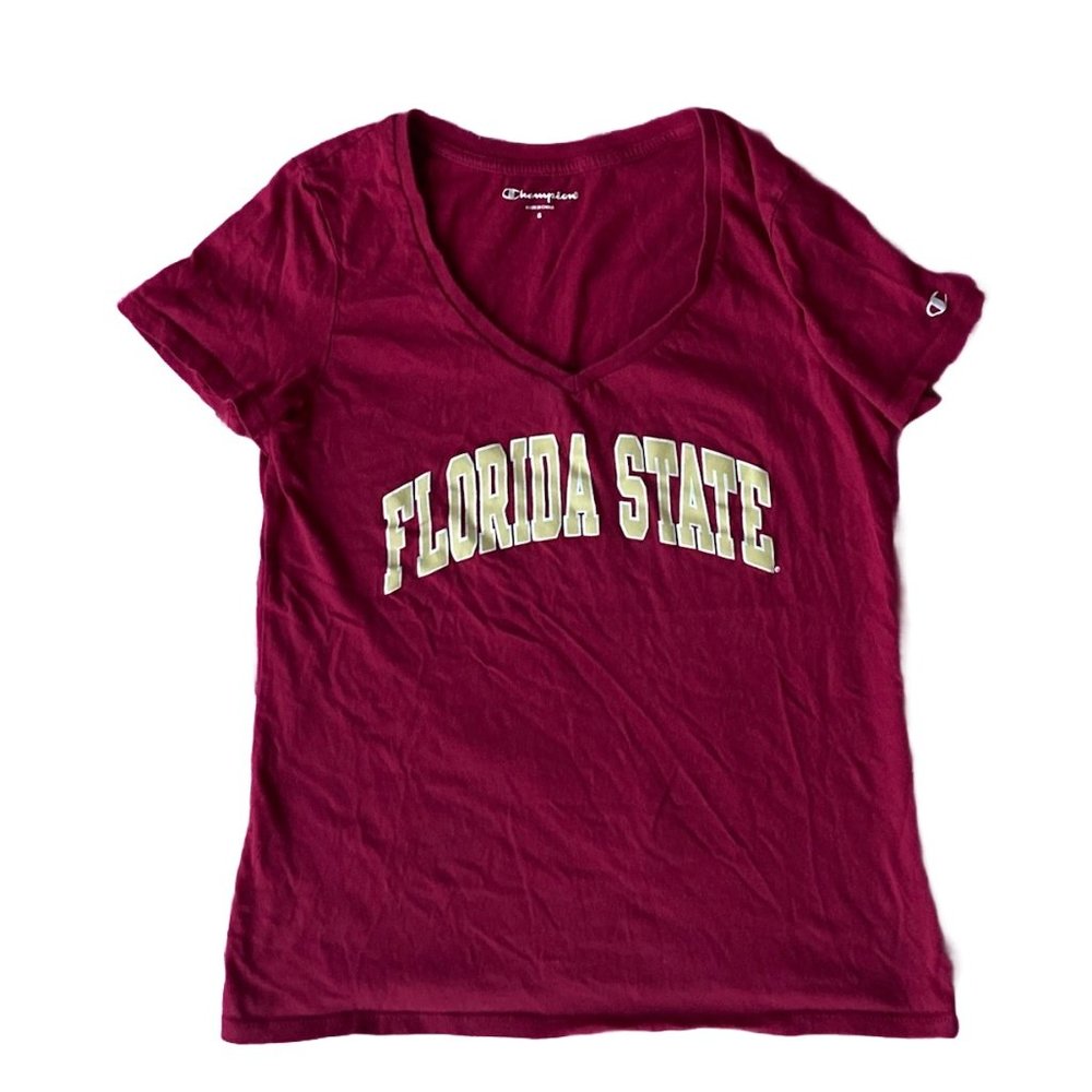 Florida State University Champion Tee Shirt, Small